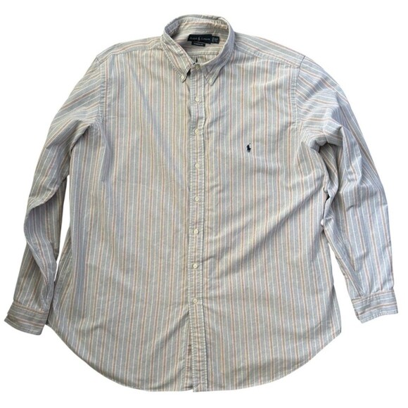 Ralph Lauren Other - Ralph Lauren Classic Fit Blue Striped Button-Down Shirt  Men's Size 2XLT Tall